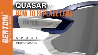 How to replace Bertoni QUASARs lens  Come sostituire lente Bertoni QUASAR [upl. by Reeher]