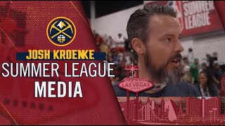 Summer League Media Josh Kroenke  DEN vs ATL  7923 [upl. by Assital]