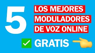 🥇 5 MEJORES MODULADOR DE VOZ ONLINE GRATIS 2021  CAMBIA VOZ ONLINE SIN DESCARGAR NADA FUNCIONA 😲 [upl. by Mera]