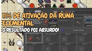 TIBIA  TESTAMOS UMA RUNA ELEMENTAL NV 1 2 E 3 NA HUNT  TEST SERVER WINTER 2024 [upl. by Strepphon]