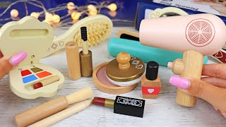 ASMR Satisfying WOODEN COSMETICS Unboxing 💄 100 Sleep [upl. by Htir261]