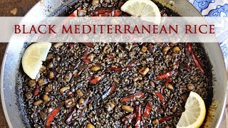 Black Mediterranean Rice Recipe  Arroz Negro [upl. by Mikel]