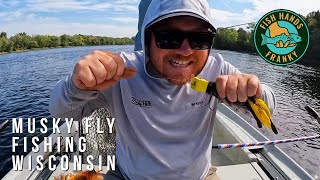 Musky Fly Fishing Wisconsin [upl. by Lenahtan]