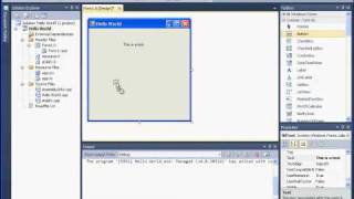 Visual C 2010 Express Tutorial 1  Getting Started Hello World Free Download [upl. by Ermine]