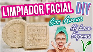 JABÓN LIMPIADOR FACIAL SÓLIDO  DIY  CON AVENA  VEGANO  Mixi [upl. by Shafer]