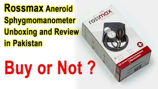 Rossmax Aneroid Sphygmomanometer Unboxing and Review in Pakistan [upl. by Narrat]