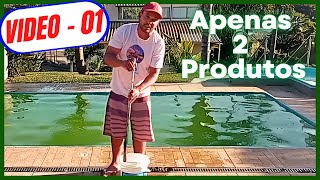 Aprenda a limpar piscina com a água verde com apenas dois produtos de forma econômica [upl. by Plume]