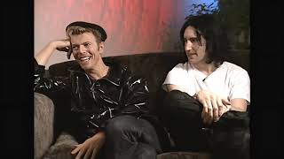 David Bowie and Trent Reznor 1995 Interview with Kurt Loder MTV News AI Digital Remastered 4K [upl. by Godart]