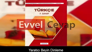 Yaratıcı Beyin Dinleme Metni Etkinlik Cevapları 7 Sınıf Türkçe [upl. by Sherurd]