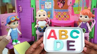 Coco Melon Toy Learning  ABC Learning with ABC Cookies  Pretend Play in Toy Kitchen [upl. by Freida]