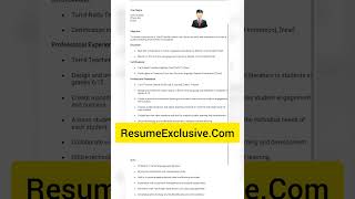 Tamil Teacher Resume Format tamil resumeformat [upl. by Kos]