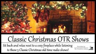 Classic Christmas Old Time Radio Shows Holiday Inn Holiday Background Fireplace Christmas Carol [upl. by Gustie]