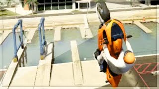 GTA 5 Funny Moments  Stunting For Dummies Episode 19  GTA V Online Games Stunts [upl. by Hsima727]