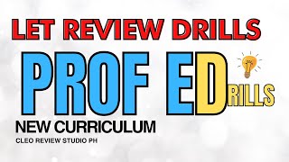 PROF ED NEW DRILLS  LET REFRESHER REVIEW [upl. by Adnwahsat712]