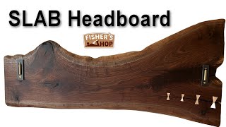 Woodworking Making a SLAB Headboard [upl. by Hitoshi]