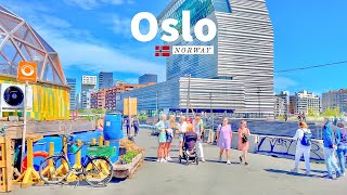 Oslo Norway 🇳🇴  Summer Walk  4K60fps HDR  Walking Tour [upl. by Nickerson]