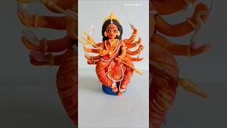 Durga Maa idol making with super clay 🙏  Jai maa durga shorts diy viral ideas creative [upl. by Charles483]