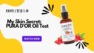 Glowing Skin Secret PURA DOR Rosehip Oil PUT TO THE TEST [upl. by Zimmer]