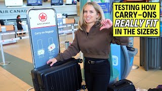 Testing Carry On Luggage at the Airport for the Most Popular Airlines [upl. by Eglanteen]