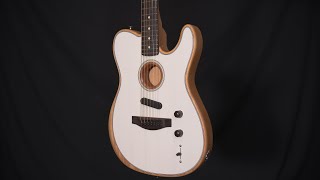 Fender Acoustasonic Player Telecaster  Arctic White [upl. by Celinka31]