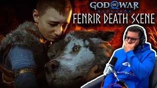 Fenrir Death Scene Emotional Reaction God of War Ragnarok Gameplay 4k 60FPS [upl. by Mays82]