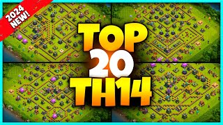 New BEST TH14 BASE WARTROPHY Base Link 2024 Top20 Clash of Clans  Town Hall 14 Farm Base [upl. by Seena]