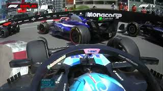 Pierre Gasly Esteban Ocon Crash  2024 Monaco Grand Prix [upl. by Reo]