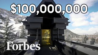 Inside a 100 Million Colorado Mountain Home With Private Ski Access  Forbes [upl. by Nwahsir]