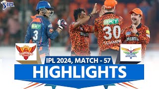 Highlights SRH vs LSG IPL 2024 Sunrisers Hyderabad vs Lucknow Super Giants  full Match highlights [upl. by Ayama435]