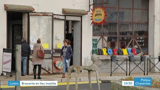 MortagnesurGironde  latelier de la Minoterie une brocante dans un lieu insolite [upl. by Arick]