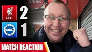 WHAT A GOAL FROM SALAH TO SEAL THE COMEBACK  Liverpool 21 Brighton  Pajaks Match Reaction [upl. by Eanej811]