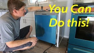 Install a dishwasher for the first time  Step by step instructions [upl. by Mufi519]