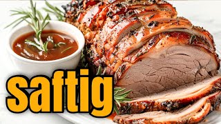 👉einfacher geht´s nicht Schweinebraten mit Sauce aus den Airfryer [upl. by Ylreveb702]