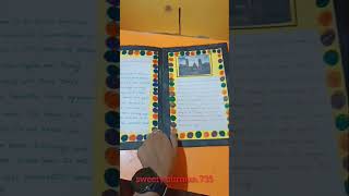 How to make handmade brochure for school project school project brochure diy handmade viral [upl. by Llorrac]