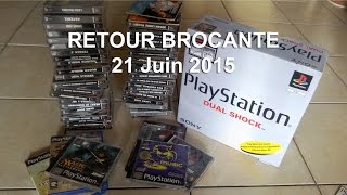 retro gaming PS1  retour brocante 21062015 [upl. by Josselyn]