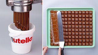 18 Oddly Satisfying Chocolate Dessert Recipes From NUTELLA  Best Chocolate Cake Video [upl. by Chastain632]