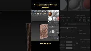 How to Use Floor Generator with Bend Modifier in 3ds Max shorts [upl. by Gnahk]