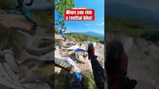 Hill Climb Fun Hard Enduro on a renthal bike be like [upl. by Ecnarolf966]