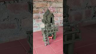 Amazing tree house making with clay 🏡  clayhouse treehouse craft [upl. by Neltiak869]