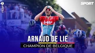 Cyclisme  Arnaud De Lie est sacré champion de Belgique [upl. by Stephania]