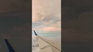 Flight journey from Mumbai to Vijayawada clouds nature travel flight timelapse flydaily [upl. by Nailimixam]