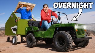 MICRO JEEP OVERNIGHT SURVIVAL CHALLENGE [upl. by Saddler]