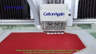 Getonagain Automatic High Speed Plate Mount Perforation Machine max 1700 holes min punching [upl. by Heyes]