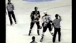 Yannick Tremblay vs Jody Shelley QMJHL 300995 [upl. by Mirisola816]