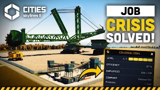 SOLVING Unemployment with Specialized Industry  Lets Play Cities Skylines 2  Ep3 [upl. by Eilssel]