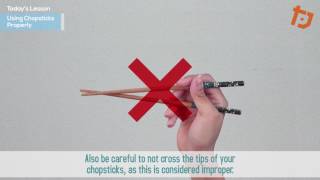 How to Use Chopsticks Properly for RightHanded People [upl. by Alya]