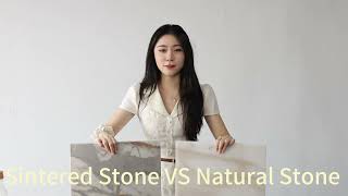 A video that shows the difference between sintered stone and natural stone [upl. by Gniy291]