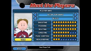 Backyard Hockey 2005 Meet The Pros Player [upl. by Chrotoem667]