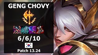 GenG Chovy Irelia MID vs Yone Patch 1324 KR Challenger [upl. by Nossaj295]