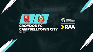 RAANPLSA  RD2  Croydon FC v Campbelltown City 2024 [upl. by Nyrtak878]